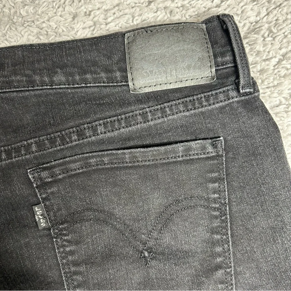 Levi's Jeans Mens 31 x 34 505 Straight Black Denim Silver Tab Classic Party